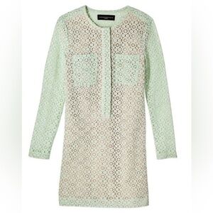 Victoria Beckham Mint Green Lace Dress